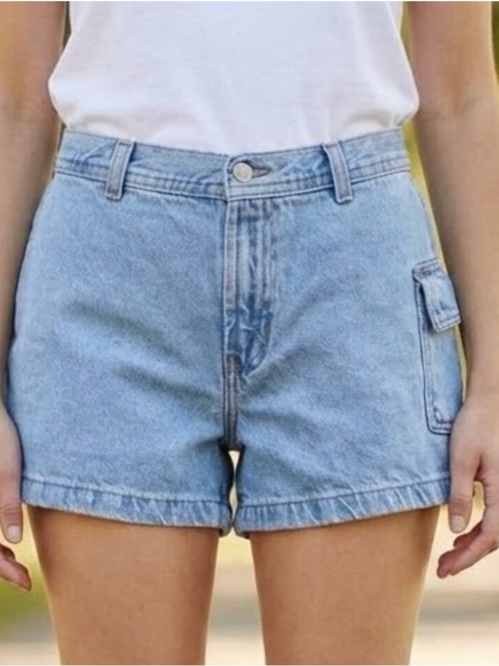Denim Jean Shorts Cargo Side Pocket Old Navy Women’s  Size 4